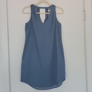 Old Navy Chambray Light Denim Sleeveless Blue Dress XS